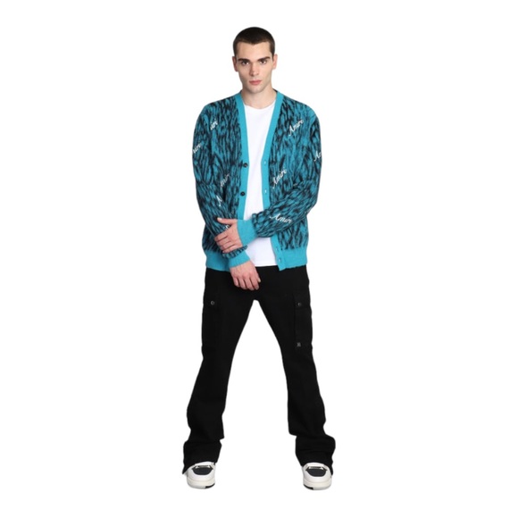 🆕 AMIRI logo-print knitted cardigan - Picture 4 of 14